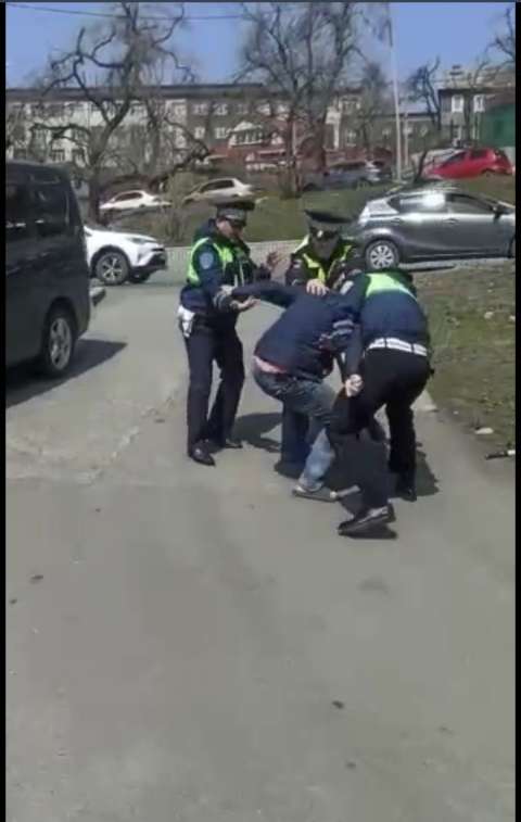 Жестким задержанием завершилась погоня на улицах Владивостока