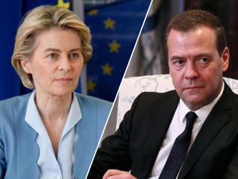 «Это не намек»: Медведев жестко ответил фон дер Ляйен после инцидента в Констанце