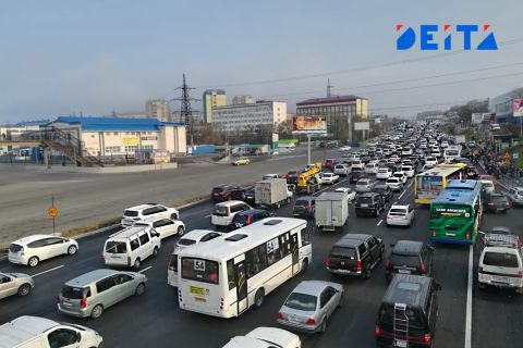 Дорожные заторы усилились во Владивостоке с началом учебного года