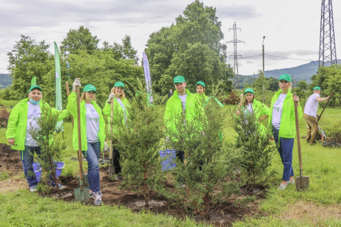 «Восточный Порт» открыл ежегодный «Экомарафон» высадкой деревьев и кустарников во Врангеле