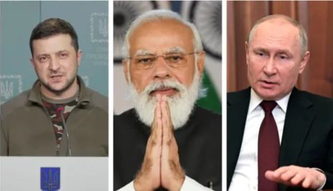 Моди заявил Путину о готовности помочь в достижении мира на Украине