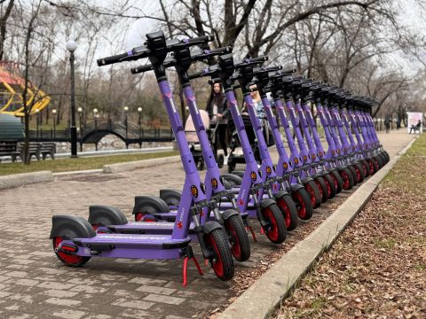 Жители Владивостока проехали на самокатах более 2 млн километров