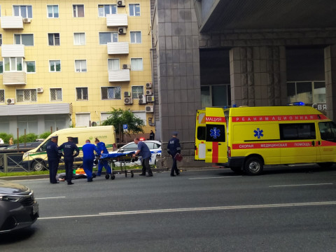 Мотоциклиста сбили во Владивостоке