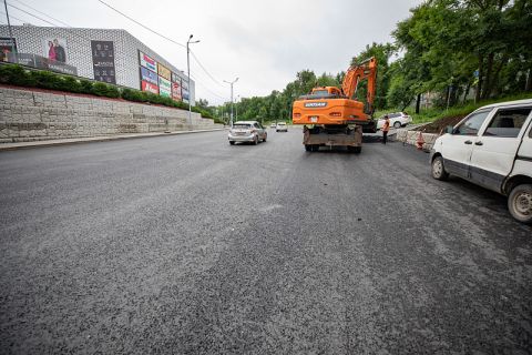 Комплексный ремонт на улице Калинина во Владивостоке завершается