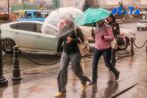 Ветрено и дождливо будет сегодня в Приморье