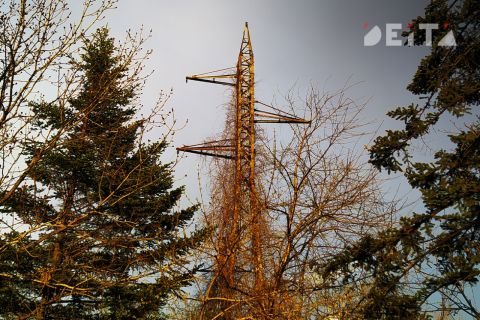 Новые опоры ЛЭП установили в Приморье