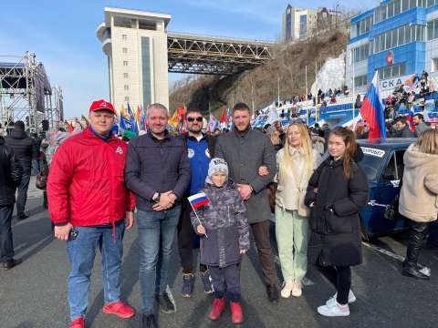 Совет отцов принял участие в акции «Крым наш»