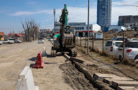 Дорожные работы начались на ещё одном участке во Владивостоке