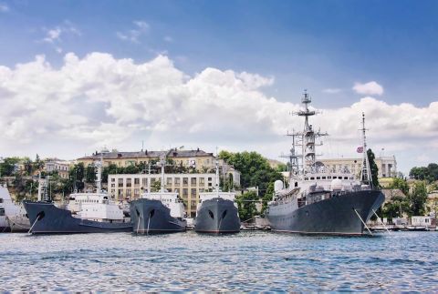 Штаб Черноморского флота атаковал беспилотник