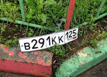 Автомобилисты теряют номера во время стихии