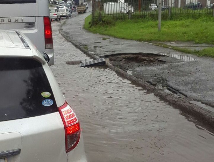 Владивосток стало затапливать 