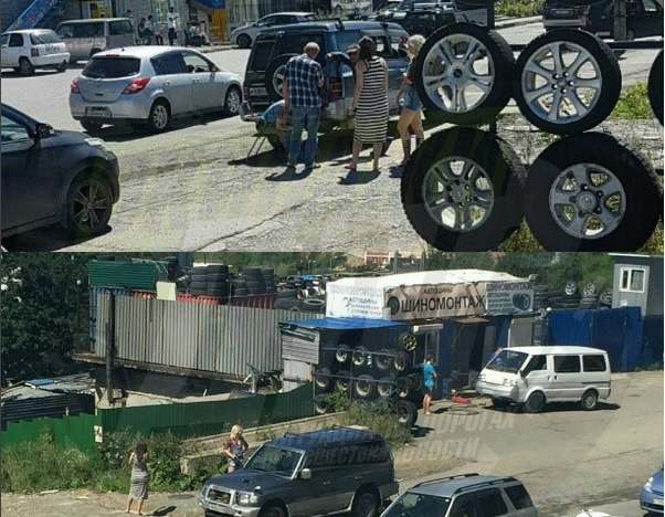 Женщину сбили на тротуаре