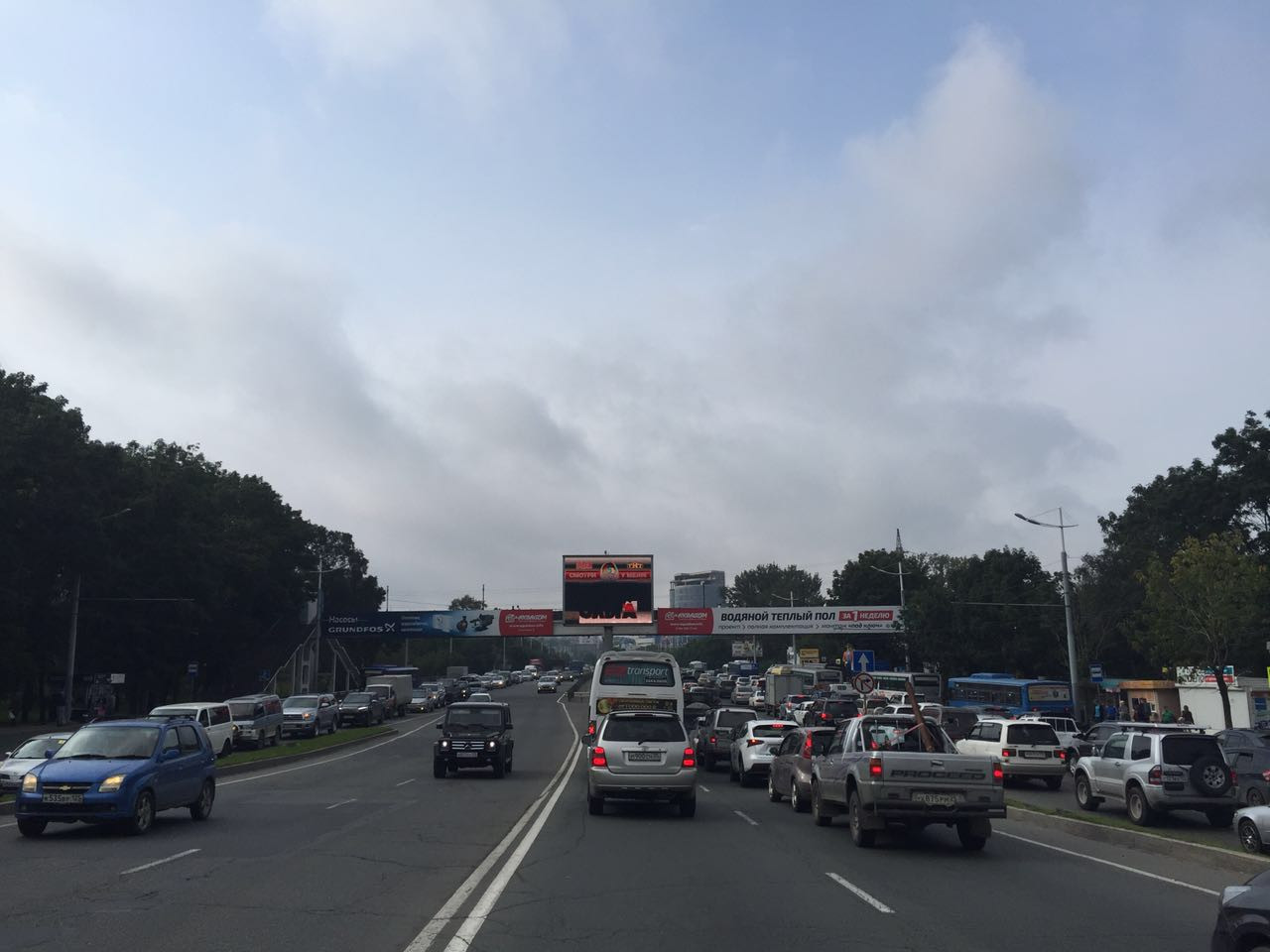 Въезд во Владивосток заблокирован 