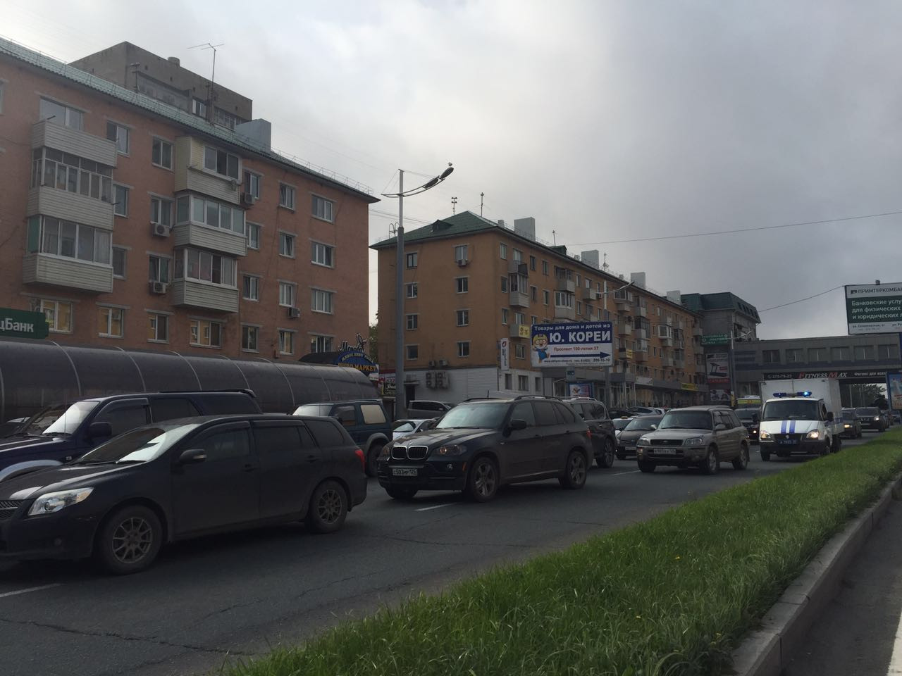 Пробки во Владивостоке  мешают спецслужбам