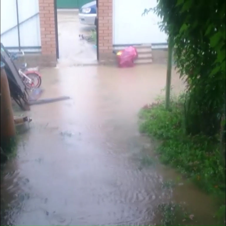 Жители Арсеньева: вода прет через все участки (видео)