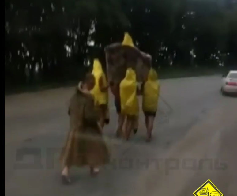 Необычный способ передвижения во время пробки выбрали приморцы (видео)