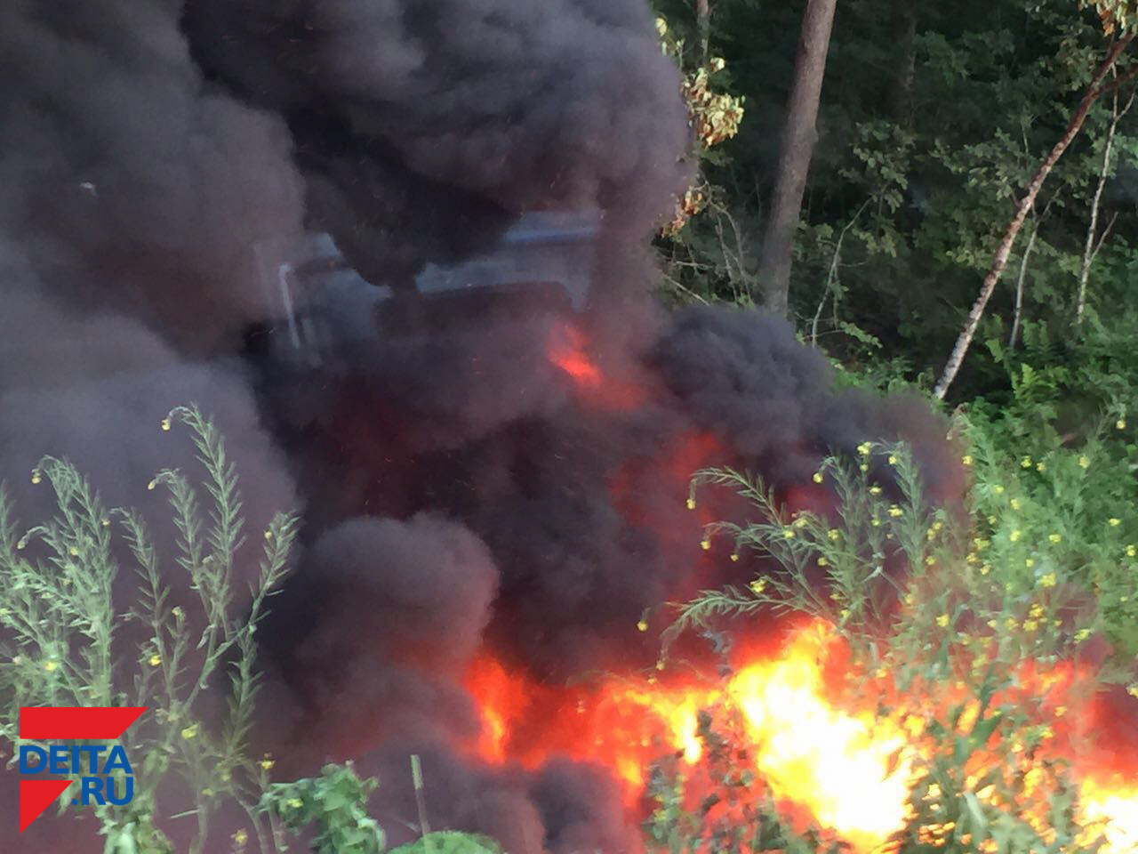 В Приморье школьник едва не сгорел заживо