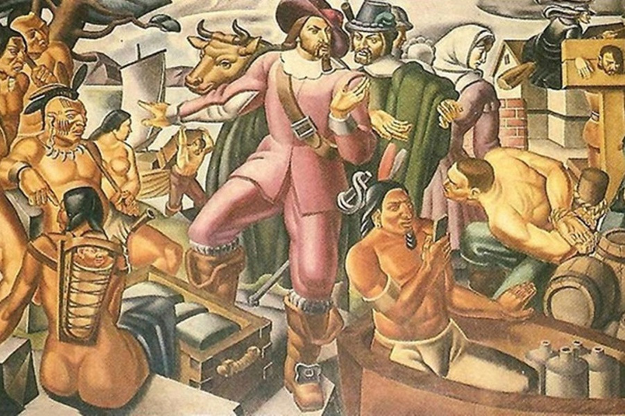 IPhone обнаружили пользователи соцсетей на фреске 1937 года