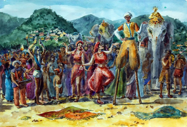 Юные приморские художники рассказали о своей любви к Индии (фото)