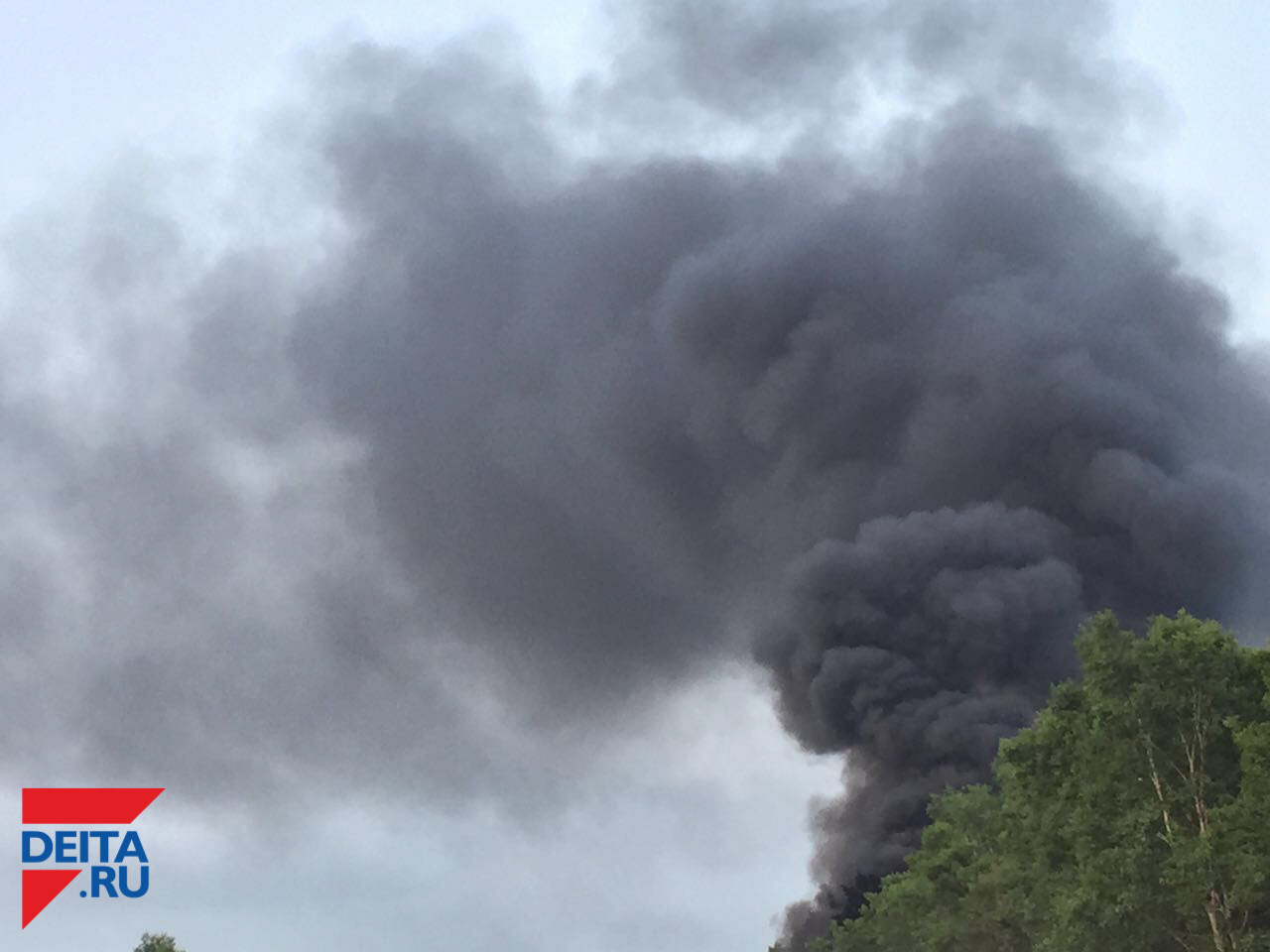 Пожар произошел в офисном здании Уссурийска