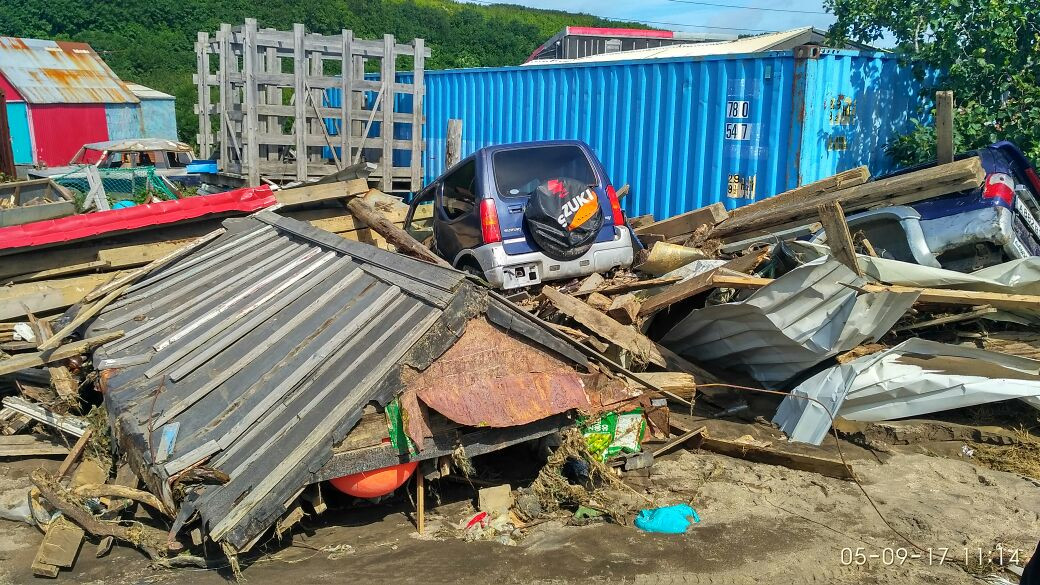 Северо-Курильск восстанавливают после наводнения (фото)