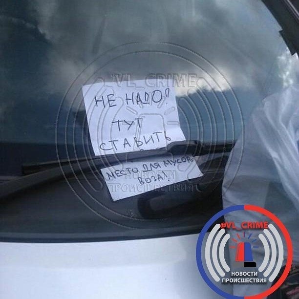 Во Владивостоке горе-парковщику доступно объяснили, что он не прав (фото)