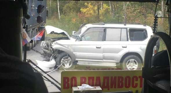 Лобовое столкновение произошло на популярной трассе в Приморье (видео)