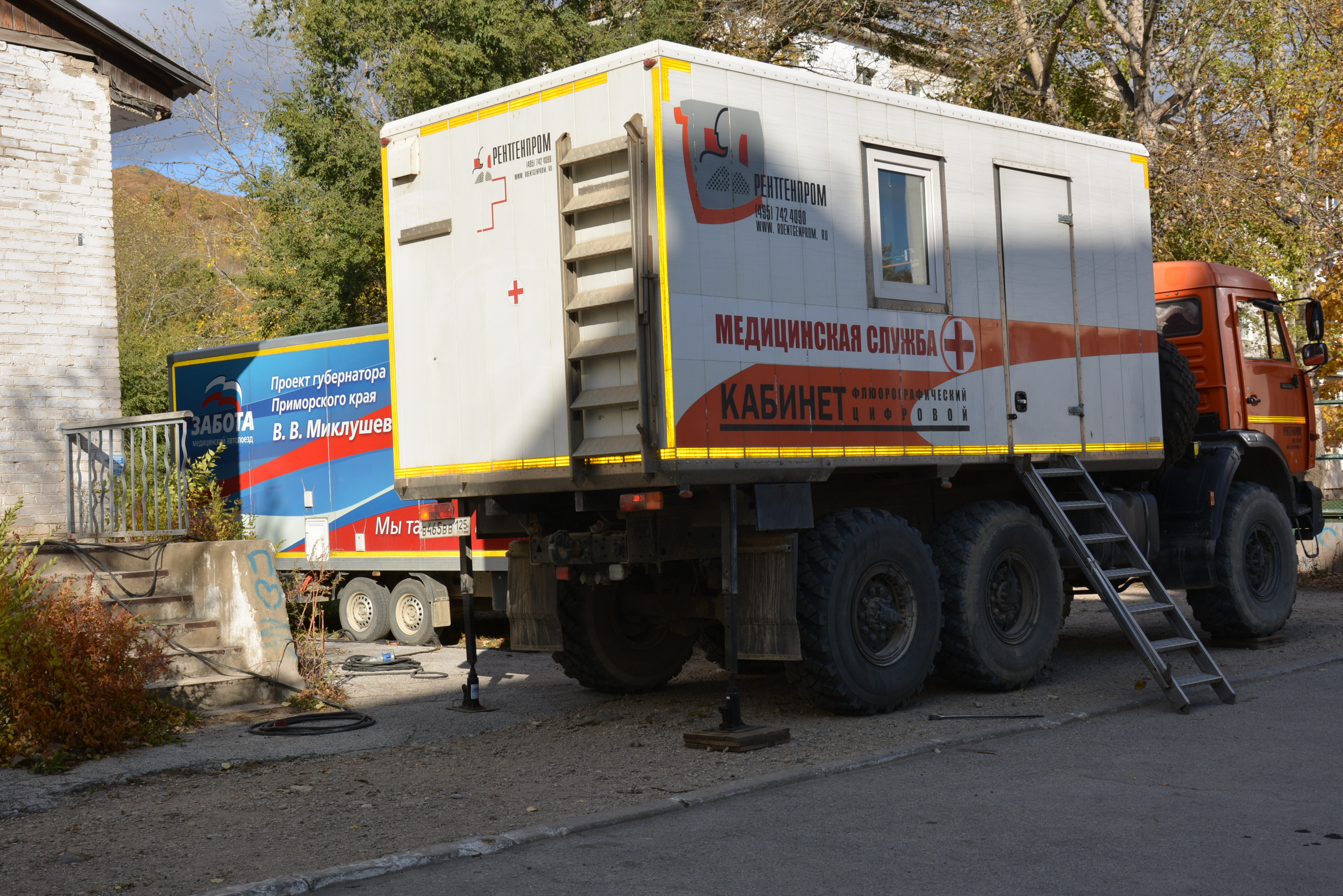 Медицинский автопоезд «Забота» обследует север Приморья