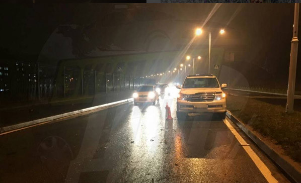 Иностранных студентов сбили на Русском острове (фото)