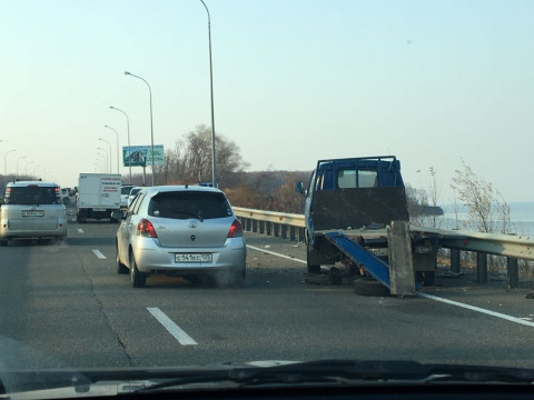 "Лобовое" ДТП в Приморье попало на видео
