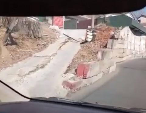 Подпорная стена готова рухнуть во Владивостоке