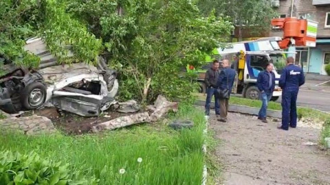 Видео: шоу-кульбит устроил уходящий от погони водитель