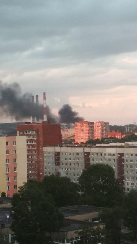 Трансформатор горит в краевой столице
