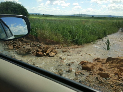 Движение на федеральной трассе было прервано