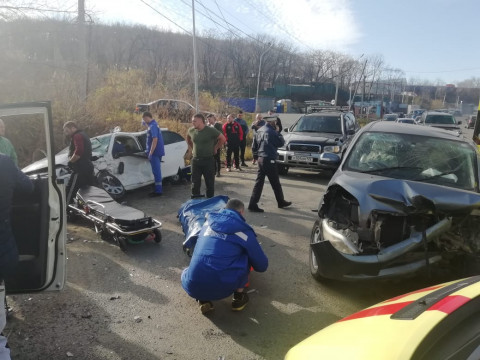 Фото: в жестком ДТП пострадали два человека