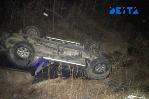 Загадочное ДТП: перевернутый автомобиль без водителя нашли на важной трассе