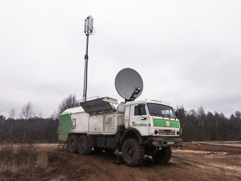 МегаФон развернул мобильную базовую станцию на празднике в честь главной ёлки страны