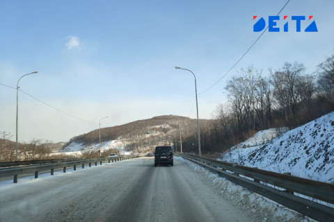 Гололед и метель: въезд в город блокировало ДТП