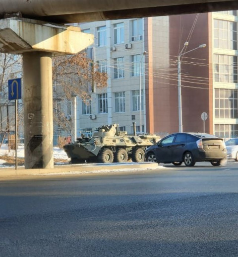 Военная техника замечена в Приморье после отставки Медведева