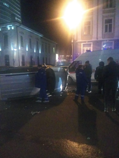 Пьяный водитель устроил жесткое ДТП в центре Владивостока
