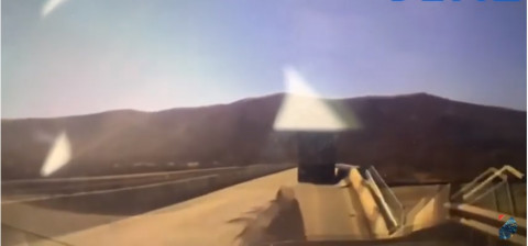 Мост в Приморье обвалился после большегруза: видео глазами водителя