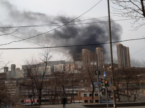 Во Владивостоке произошёл пожар в спальном районе