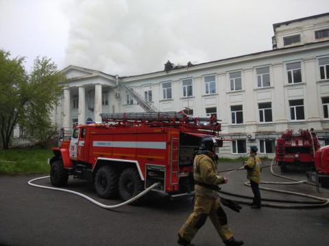 В больнице в Приморье произошло возгорание