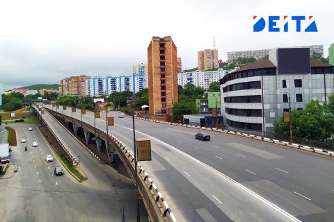 Виадук на крупной транспортной развязке закрыли на ремонт во Владивостоке