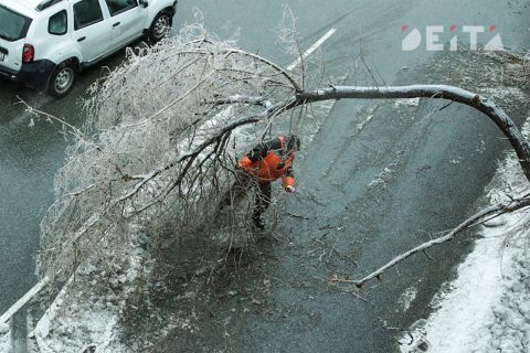 Очень сильный ветер продолжает крушить Владивосток