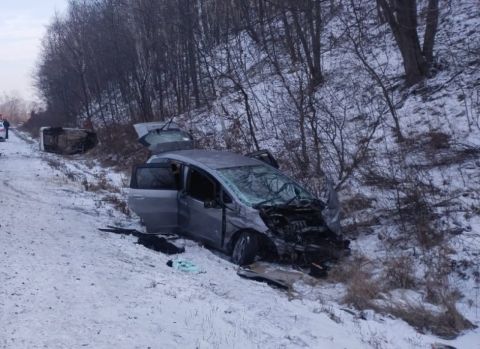 Начинающая автомобилистка отправила в кювет опытного водителя на трассе "Уссури"