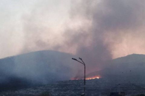 Мусорный полигон второй раз за год горит во Владивостоке