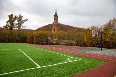 Новые стадионы построили на острове Русском во Владивостоке