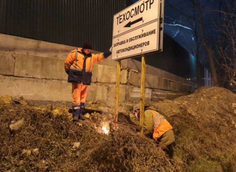 Незаконной рекламы становится меньше на улицах Владивостока