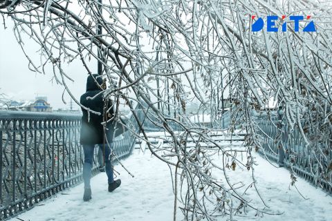 Коньки, коробки и лыжные палки - как спасается Владивосток в гололёд - видео